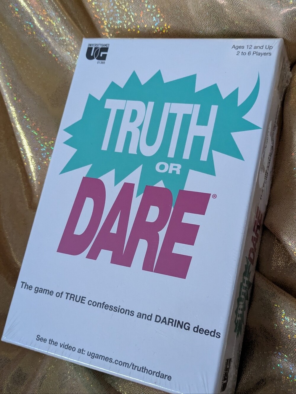 Truth or Dare Party Game - White & Teal Box